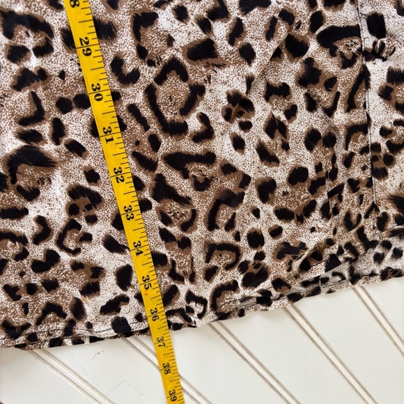 MSK Brown and Black Notched Collar Shirt Dress - Picture 9 of 9